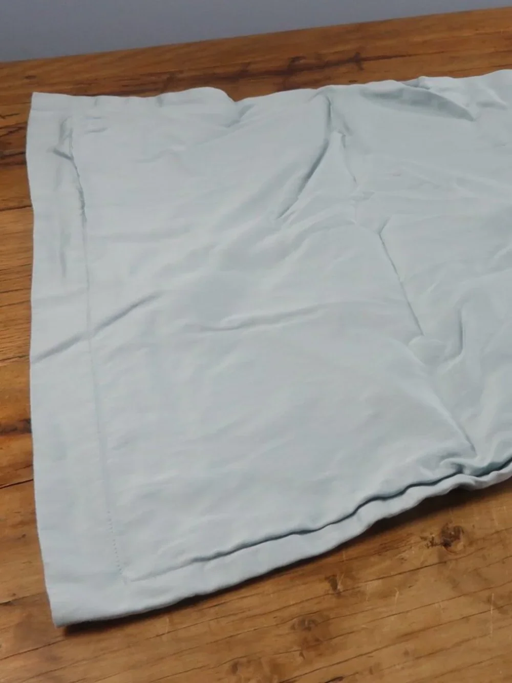 CITY FURNITURE REST & RENEW BLUE ORGANIC COTTON KING SHAM SET 2 PIECES